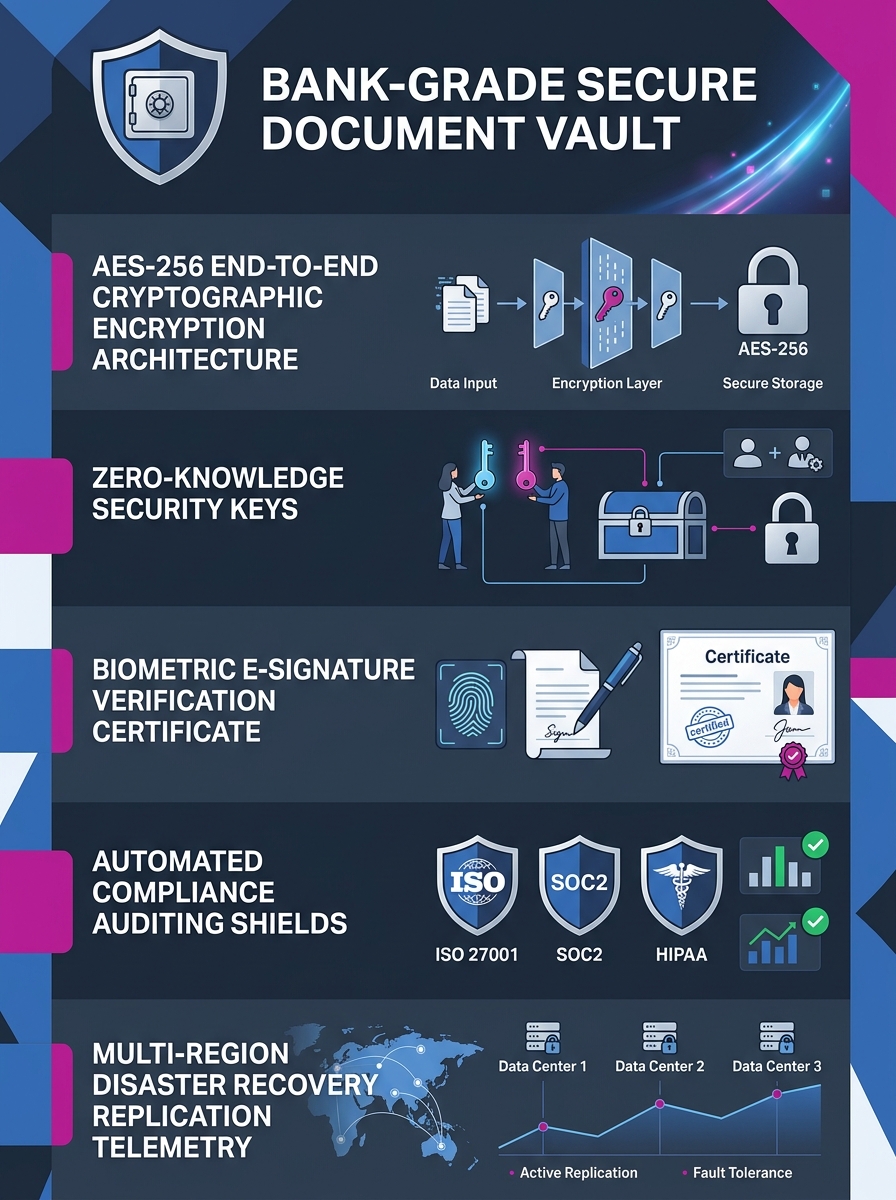Bank Grade Secure Document Vault Architecture